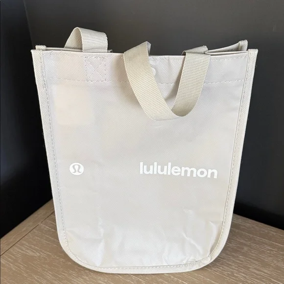 Lululemon Beige Tote Bag with Logo - Picture 1 of 4